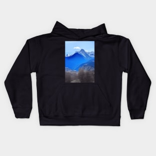 AUTUMN MORNING MOUNTAIN VIEW Kids Hoodie